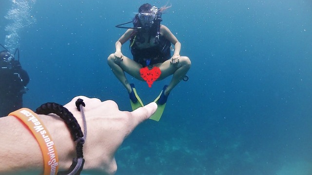 Naked Scuba Diving Jamaica!
